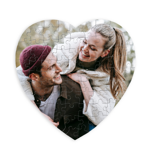 Photo puzzle magnet - Heart My Customized