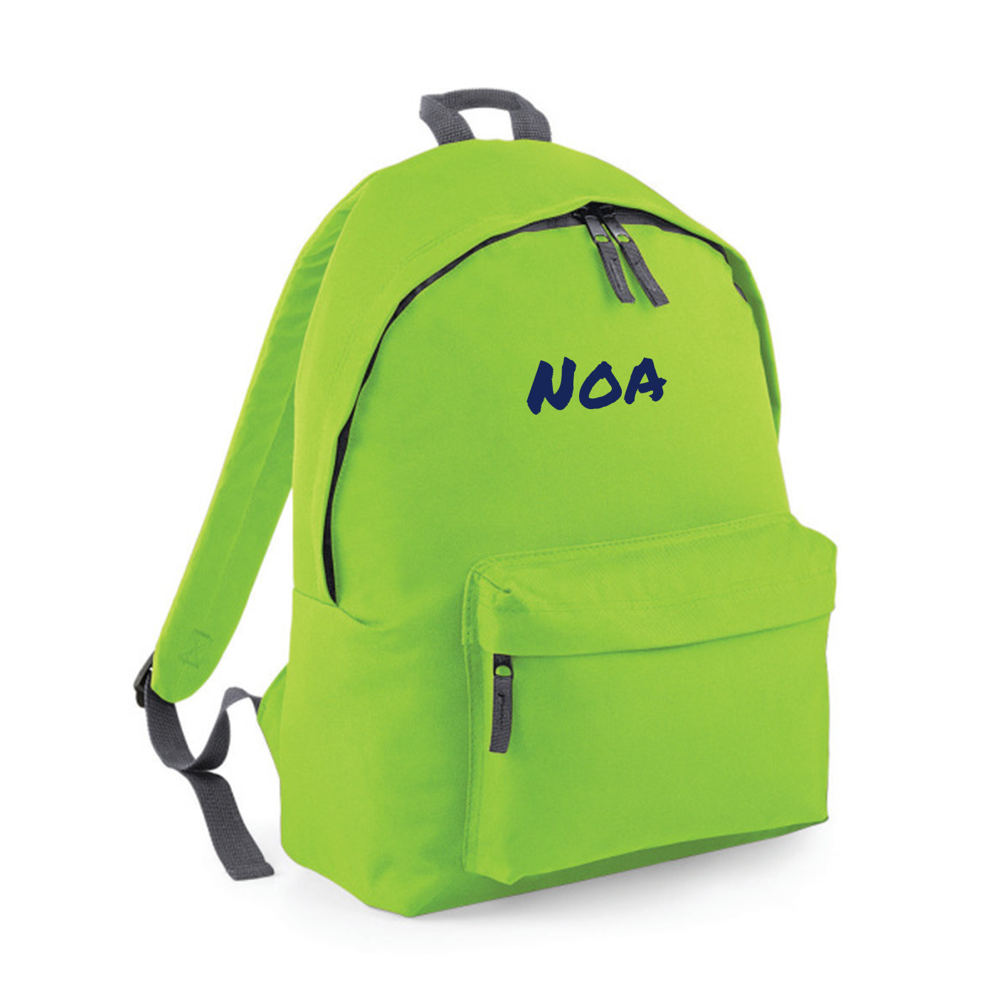 Personalised Backpack Lime Green