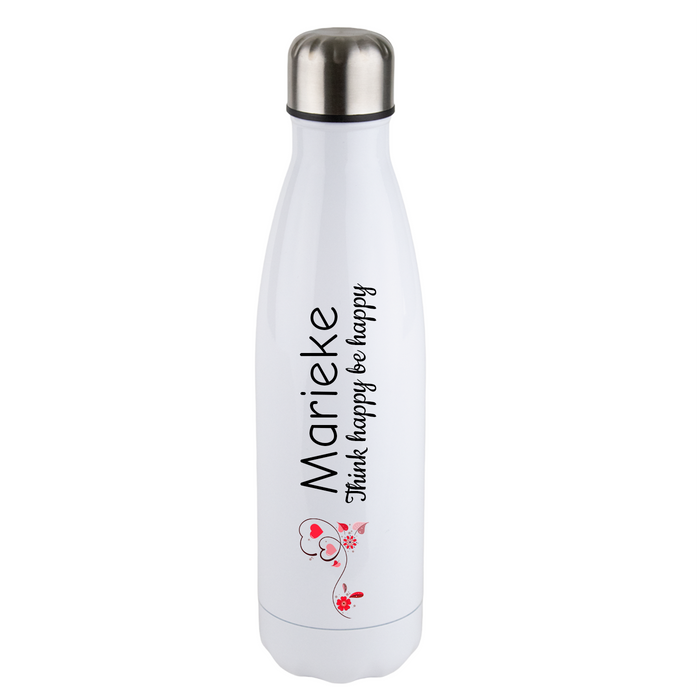 Printed thermos bottle - White My Customized